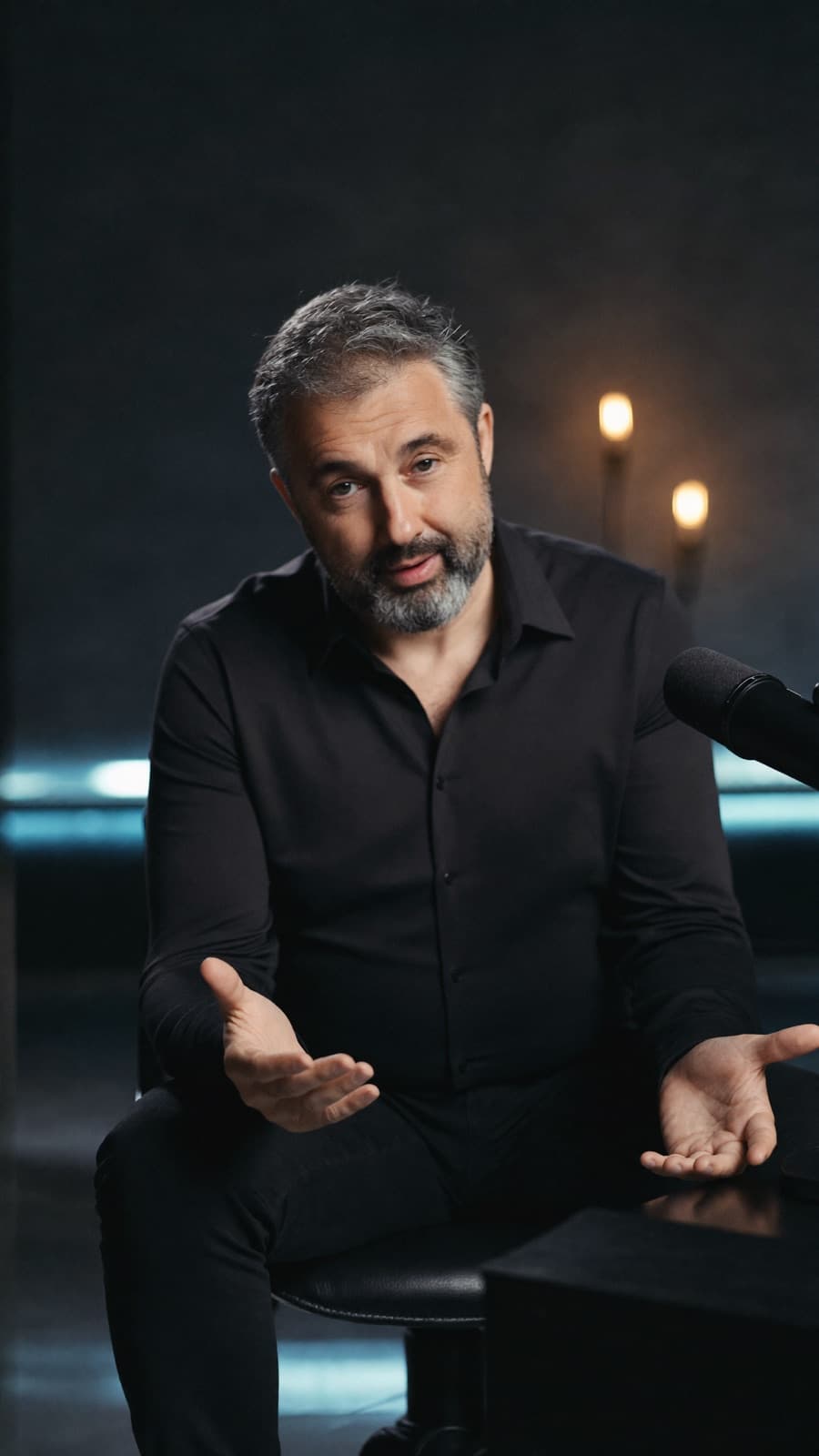 Alex Yanovsky explaining a management system during a recorded session